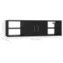 Black plywood wall shelf 102x30x29 cm by vidaXL, Shelves and shelves - Ref: Foro24-806257, Price: 64,41 €, Discount: %