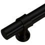 Tiradores para armarios 5 uds acero inoxidable negro 192 mm