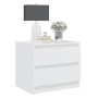 Weißer Nachttisch aus Sperrholz, 50 x 39 x 43,5 cm von vidaXL, Nachttische - Ref: Foro24-806193, Preis: 62,41 €, Rabatt: %