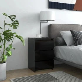 Bedside tables 2 units engineered wood black 40x35x62.5cm by vidaXL, Nightstands - Ref: Foro24-806214, Price: 91,10 €, Discou...