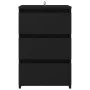 Mesitas de noche 2 uds madera de ingeniería negro 40x35x62,5cm de vidaXL, Mesitas de noche - Ref: Foro24-806214, Precio: 91,1...