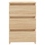 Sonoma oak plywood nightstand 40x35x62.5cm by vidaXL, Nightstands - Ref: Foro24-806217, Price: 67,11 €, Discount: %