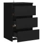 Mesitas de noche 2 uds madera de ingeniería negro 40x35x62,5cm de vidaXL, Mesitas de noche - Ref: Foro24-806214, Precio: 91,1...