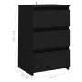 Mesitas de noche 2 uds madera de ingeniería negro 40x35x62,5cm de vidaXL, Mesitas de noche - Ref: Foro24-806214, Precio: 91,1...