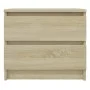 Mesita de noche madera contrachapada roble Sonoma 50x39x43,5 cm de vidaXL, Mesitas de noche - Ref: Foro24-806199, Precio: 52,...