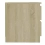 Mesita de noche madera contrachapada roble Sonoma 50x39x43,5 cm de vidaXL, Mesitas de noche - Ref: Foro24-806199, Precio: 52,...