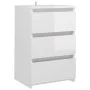 Nachttisch aus Sperrholz glänzend weiß 40x35x62,5cm von vidaXL, Nachttische - Ref: Foro24-806223, Preis: 74,17 €, Rabatt: %