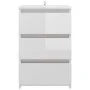 Nachttisch aus Sperrholz glänzend weiß 40x35x62,5cm von vidaXL, Nachttische - Ref: Foro24-806223, Preis: 74,17 €, Rabatt: %