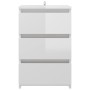 Nachttisch aus Sperrholz glänzend weiß 40x35x62,5cm von vidaXL, Nachttische - Ref: Foro24-806223, Preis: 77,11 €, Rabatt: %