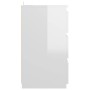 Mesita de noche madera contrachapada blanco brillo 40x35x62,5cm de vidaXL, Mesitas de noche - Ref: Foro24-806223, Precio: 77,...
