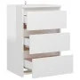Nachttisch aus Sperrholz glänzend weiß 40x35x62,5cm von vidaXL, Nachttische - Ref: Foro24-806223, Preis: 74,17 €, Rabatt: %