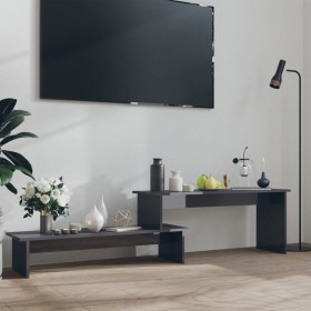 Hochglanzgrauer TV-Schrank aus Sperrholz, 180 x 30 x 43 cm von vidaXL, TV-Möbel - Ref: Foro24-806273, Preis: 39,00 €, Rabatt: %