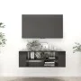 Hochglanzschwarzer TV-Wandschrank aus Sperrholz, 102 x 35 x 35 cm von vidaXL, TV-Möbel - Ref: Foro24-806245, Preis: 45,93 €, ...