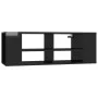 Mueble pared TV madera contrachapada negro brillo 102x35x35 cm de vidaXL, Muebles TV - Ref: Foro24-806245, Precio: 45,93 €, D...