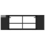 Mueble pared TV madera contrachapada negro brillo 102x35x35 cm de vidaXL, Muebles TV - Ref: Foro24-806245, Precio: 46,45 €, D...