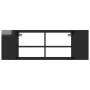 Mueble pared TV madera contrachapada negro brillo 102x35x35 cm de vidaXL, Muebles TV - Ref: Foro24-806245, Precio: 45,93 €, D...