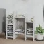 Armario auxiliar madera contrachapada gris hormigón 60x26x60 cm de vidaXL, Aparadores - Ref: Foro24-806287, Precio: 32,27 €, ...