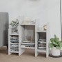 Concrete gray plywood auxiliary cabinet 60x26x60 cm by vidaXL, Sideboards - Ref: Foro24-806287, Price: 32,04 €, Discount: %