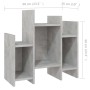 Concrete gray plywood auxiliary cabinet 60x26x60 cm by vidaXL, Sideboards - Ref: Foro24-806287, Price: 32,04 €, Discount: %
