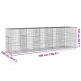 Cesta de gaviones con cubierta hierro galvanizado 500x100x150cm