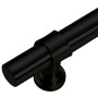 Tiradores para armarios 5 uds acero inoxidable negro 320 mm