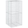Cesta gaviones con cubierta hierro galvanizado 100x100x200 cm