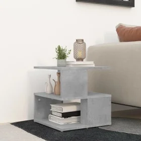 Wooden side table in gray concrete engineering 40x40x40 cm by vidaXL, Side tables - Ref: Foro24-806296, Price: 30,73 €, Disco...