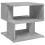 Wooden side table in gray concrete engineering 40x40x40 cm by vidaXL, Side tables - Ref: Foro24-806296, Price: 30,73 €, Disco...