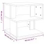 Wooden side table in gray concrete engineering 40x40x40 cm by vidaXL, Side tables - Ref: Foro24-806296, Price: 30,73 €, Disco...