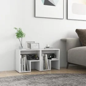 Mesitas de noche 2 uds madera contrachapada blanco 40x30x40 cm by vidaXL, Nightstands - Ref: Foro24-806329, Price: 41,85 €, D...