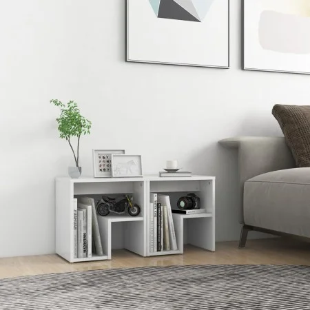 Mesitas de noche 2 uds madera contrachapada blanco 40x30x40 cm by vidaXL, Nightstands - Ref: Foro24-806329, Price: 40,04 €, D...