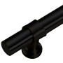 Tiradores para armarios 5 uds acero inoxidable negro 480 mm