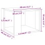 Couchtisch aus betongrauem Sperrholz, 40 x 40 x 30 cm von vidaXL, Couchtisch - Ref: Foro24-806314, Preis: 23,34 €, Rabatt: %