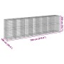 Cesta de gaviones con cubierta hierro galvanizado 700x100x200cm