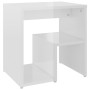Glossy white plywood nightstand 40x30x40 cm by vidaXL, Nightstands - Ref: Foro24-806340, Price: 30,71 €, Discount: %