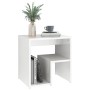 Glossy white plywood nightstand 40x30x40 cm by vidaXL, Nightstands - Ref: Foro24-806340, Price: 30,71 €, Discount: %