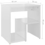 Glossy white plywood nightstand 40x30x40 cm by vidaXL, Nightstands - Ref: Foro24-806340, Price: 30,71 €, Discount: %