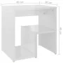 Mesita de noche madera contrachapada blanco brillo 40x30x40 cm de vidaXL, Mesitas de noche - Ref: Foro24-806340, Precio: 31,1...