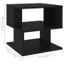 Beistelltisch aus schwarzem Sperrholz, 40 x 40 x 40 cm von vidaXL, Seitentische - Ref: Foro24-806293, Preis: 30,27 €, Rabatt: %