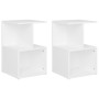 Bedside tables 2 units plywood white 35x35x55 cm by vidaXL, Nightstands - Ref: Foro24-806347, Price: 49,37 €, Discount: %