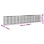 Cesta gaviones con cubierta hierro galvanizado 1150x100x200 cm