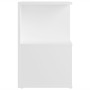 Mesitas de noche 2 uds madera contrachapada blanco 35x35x55 cm de vidaXL, Mesitas de noche - Ref: Foro24-806347, Precio: 49,3...