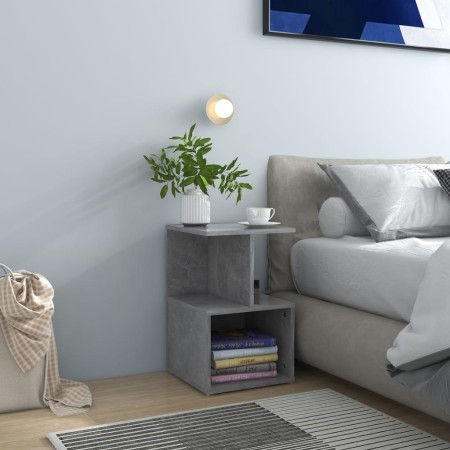 Mesita de noche madera de ingeniería gris hormigón 35x35x55 cm de vidaXL, Mesitas de noche - Ref: Foro24-806354, Precio: 30,6...