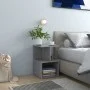 Concrete gray engineered wood bedside table 35x35x55 cm by vidaXL, Nightstands - Ref: Foro24-806354, Price: 30,30 €, Discount: %