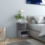 Mesita de noche madera de ingeniería gris hormigón 35x35x55 cm de vidaXL, Mesitas de noche - Ref: Foro24-806354, Precio: 30,6...