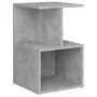 Concrete gray engineered wood bedside table 35x35x55 cm by vidaXL, Nightstands - Ref: Foro24-806354, Price: 30,30 €, Discount: %