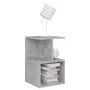 Mesita de noche madera de ingeniería gris hormigón 35x35x55 cm de vidaXL, Mesitas de noche - Ref: Foro24-806354, Precio: 30,3...