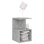 Mesita de noche madera de ingeniería gris hormigón 35x35x55 cm de vidaXL, Mesitas de noche - Ref: Foro24-806354, Precio: 30,6...