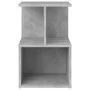Concrete gray engineered wood bedside table 35x35x55 cm by vidaXL, Nightstands - Ref: Foro24-806354, Price: 30,30 €, Discount: %