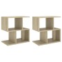 Mesitas de noche 2 uds contrachapada roble Sonoma 50x30x51,5cm de vidaXL, Mesitas de noche - Ref: Foro24-806371, Precio: 47,6...